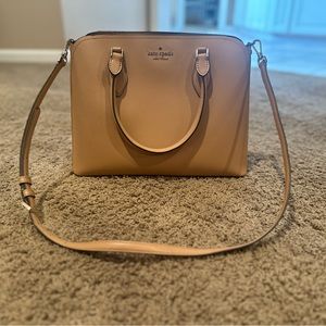 Kate Spade satchel handbag beige/tan